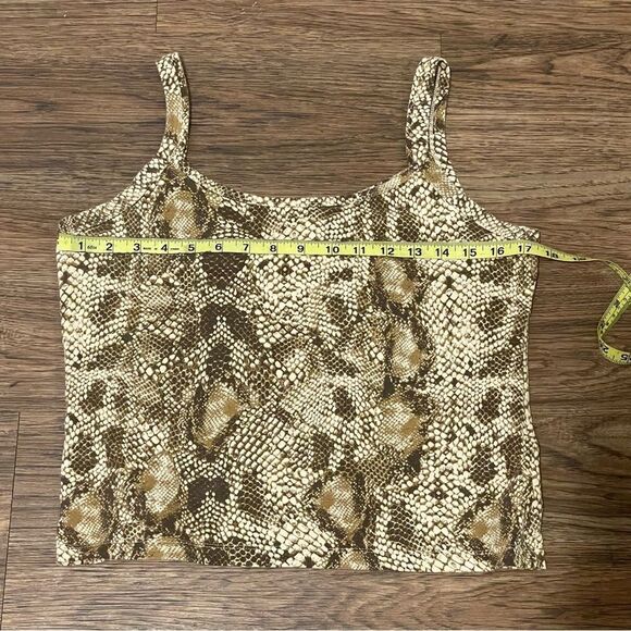 First Issue A Liz Claiborne Company Snakeskin Print Tank Top Blouse Petite Large - Picture 3 of 8